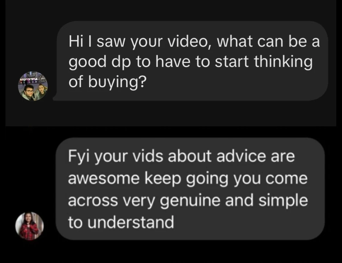 Original viewer messages about Diana’s videos