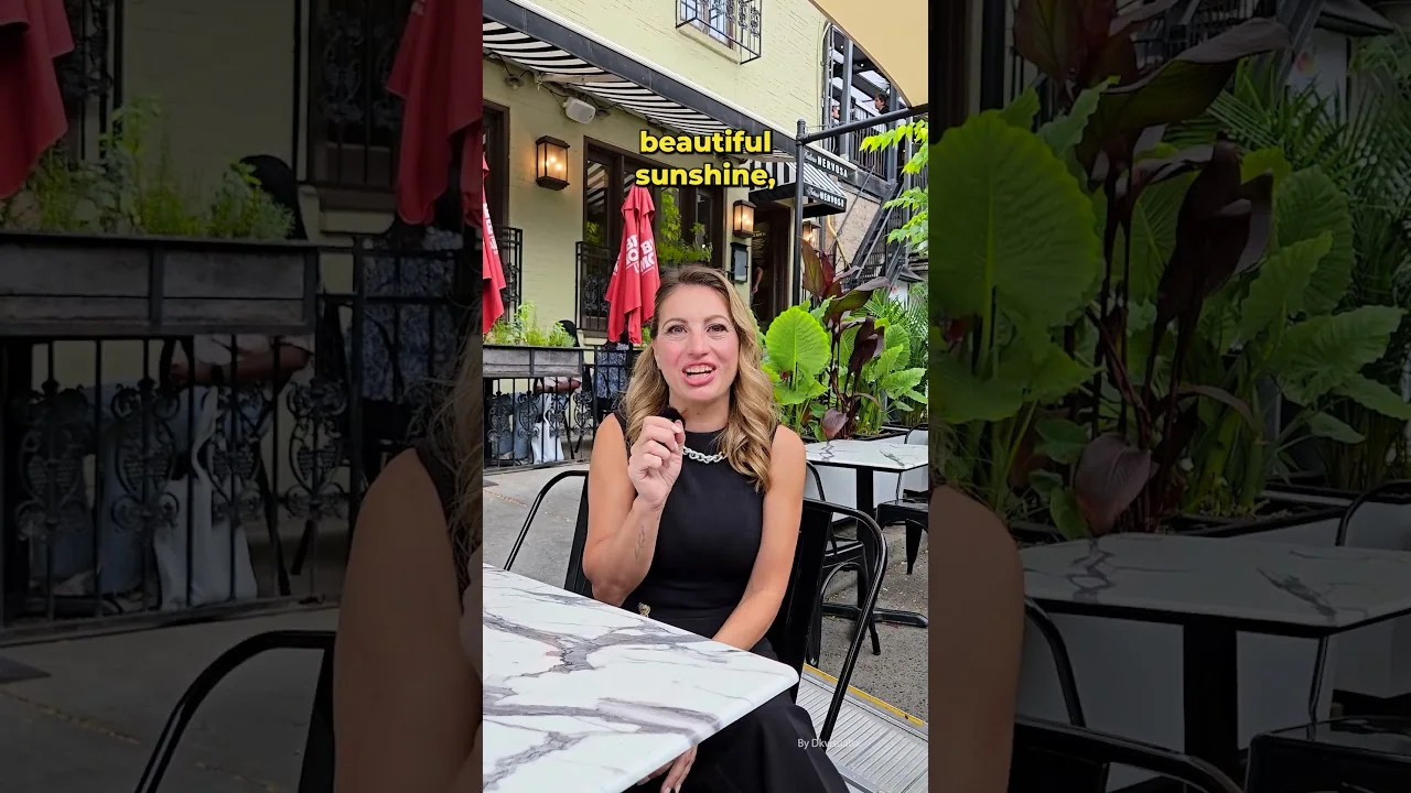 Diana sharing local knowledge on location in Yorkville